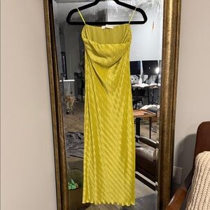 Astr green Yellow Dress xs